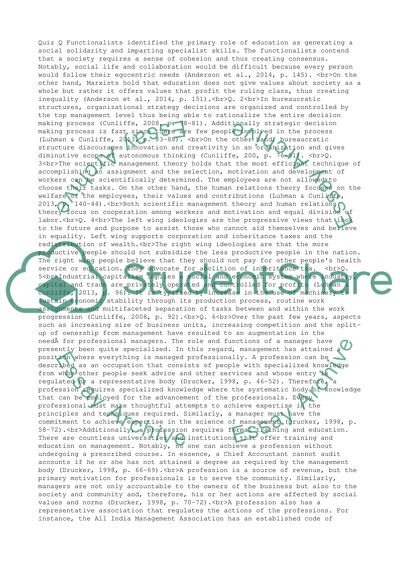 The Functionalist Perspective on Education