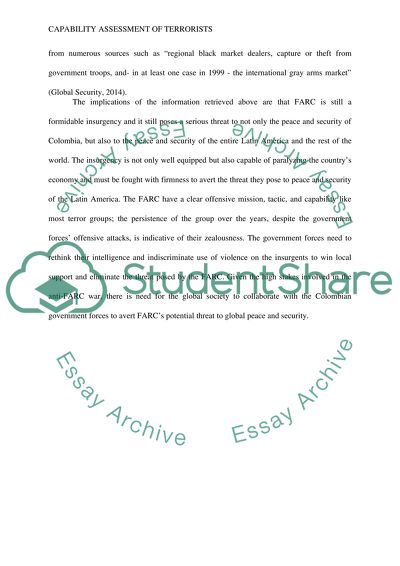 MHE505 Module 3 SLP Assignment: Tactical/Capability Assessment of Terrorists