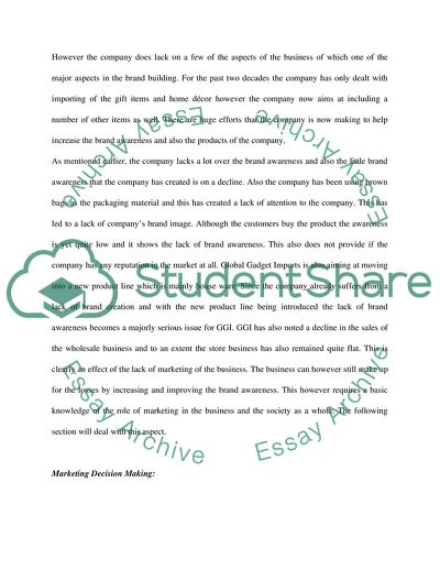 GGI: Strategic Marketing Plan