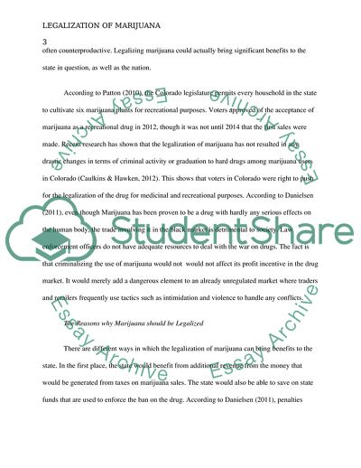 The Moral Controversy Associated with Legalization of Marijuana