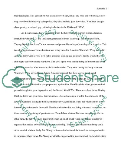 Conflicts in the Generation of Baby Boomers