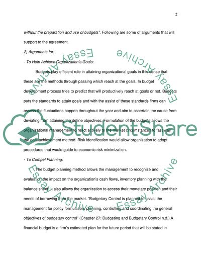 Budgeting in a Business