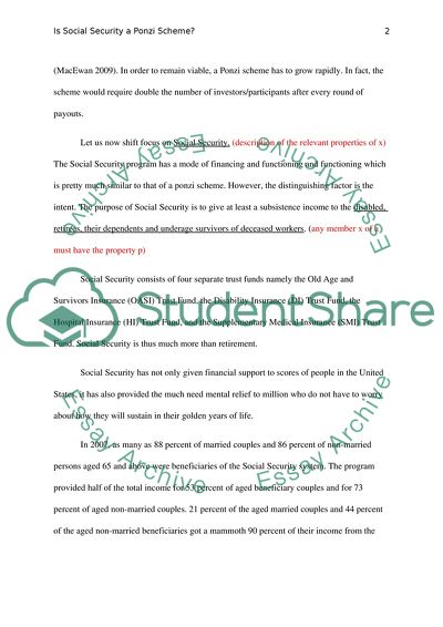 Is social security a ponzi scheme