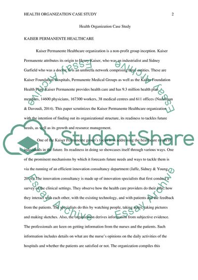 Kaiser Permanente Healthcare Organization