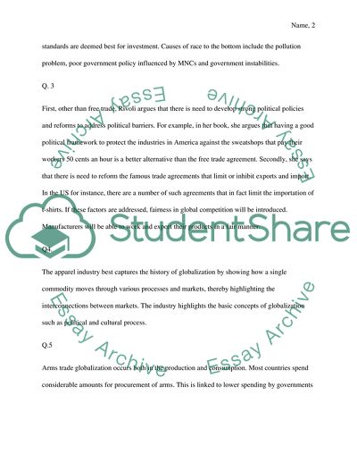 Global economy Midterm Review Questions