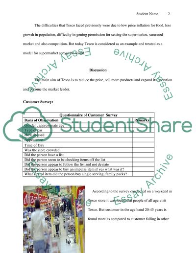 Are Customers Loyal to the Tesco Superstores