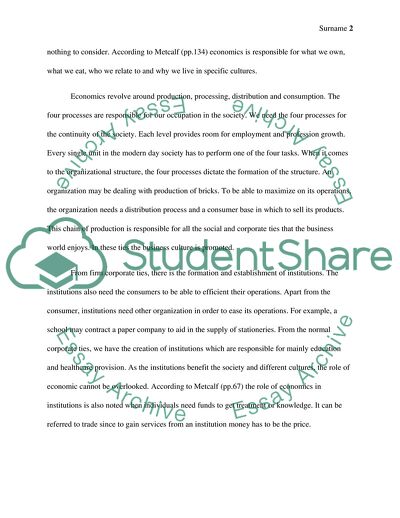 The Effect of Economy on Culture