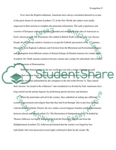 Impact of Evangelism on the U.S. Politics