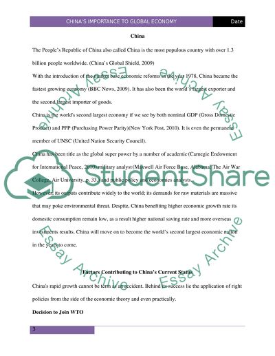 Chinas Importance to the Global Economy