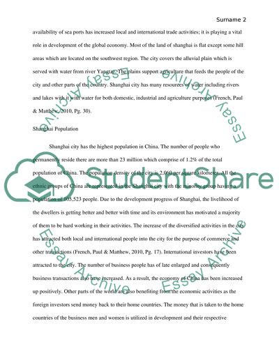 Shanghais Expanding Economy and Growing Role in the World Economy