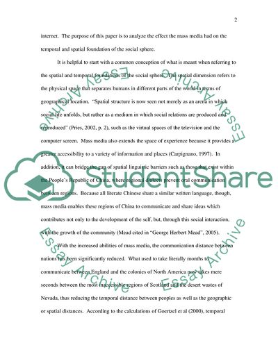 The Transformation of the Social Sphere