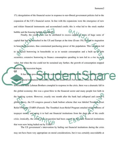 Too Big to Fail Doctrine in the Context of Principles of Banking and Finance