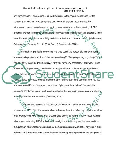 Racial Cultural perceptions of Registered Nurses