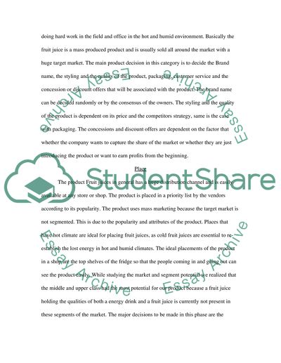 Fruit Juices Marketing