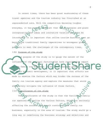 The Success of Family Run Tourism Agency