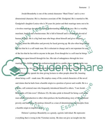 Analysis of Dickenss Hard Times