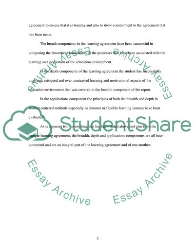 Launch Your Career in College - Learning Agreement