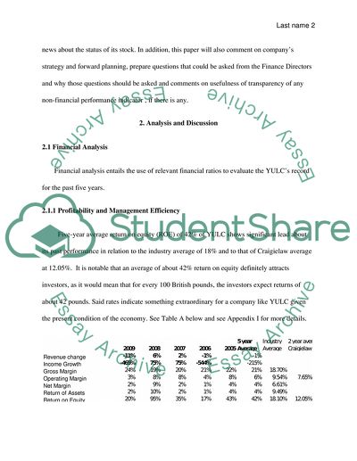 Financial Situation of the Yule Catto and Company PLC