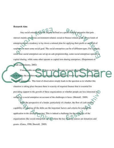 Dissertation proposal