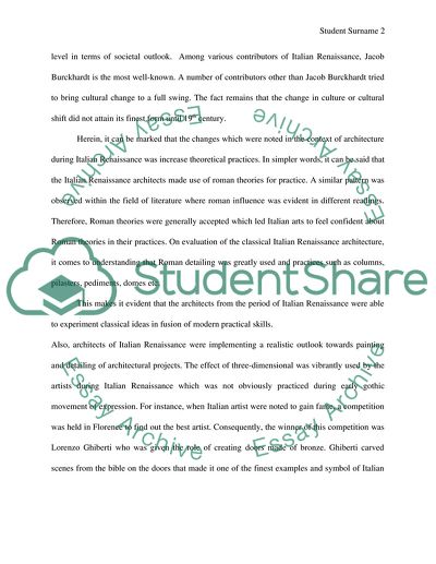 The Fame of Italian Architects, Their Roles and Images during Italian Renaissance