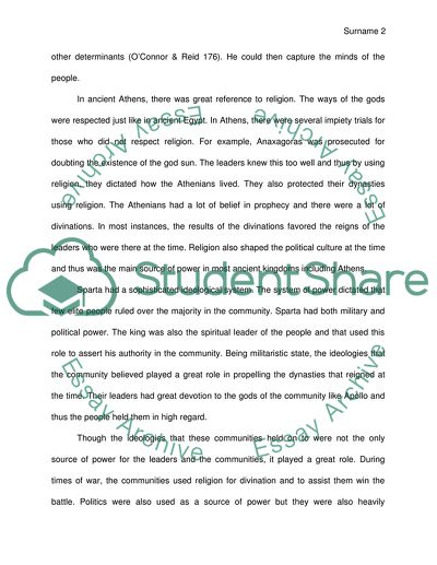 Power in Complex Societies