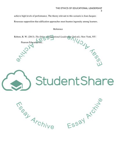 The Ethics of Educational Leadership