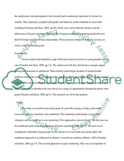 Mentoring Young People Leaving Care Someone for Me by Jasmine Clayden and Mike Stein