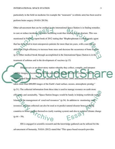 The Importance and Significance of the International Space Station Program