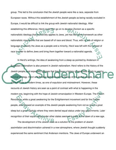 Critical Response of Herzl and Pinsker