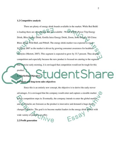 Product Strategy - Samson Energy Drink