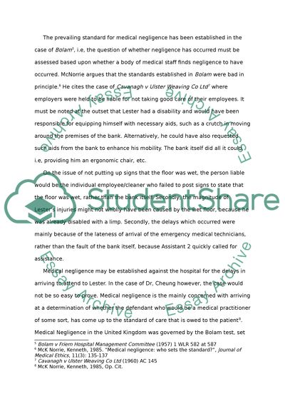 Liability for Faulty Working Conditions