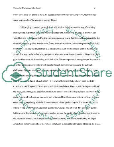 Computer Games and Christianity