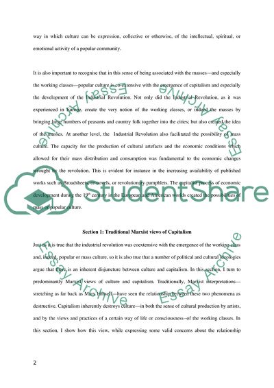 Studies in the Culture of Capitalism