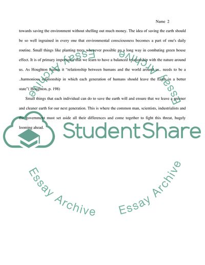 Global Warming the Problem and a Solution