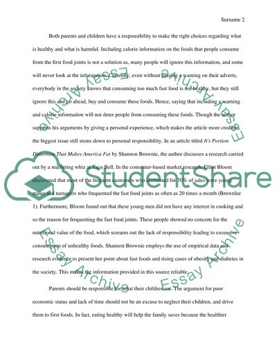 Fast Foods and the Increasing Cases of Obesity and Diabetes