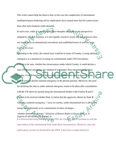 Revision: Public International Law