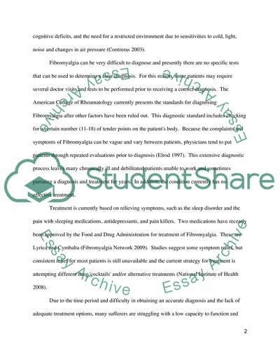 Fibromyalgia Temporary Housing Program