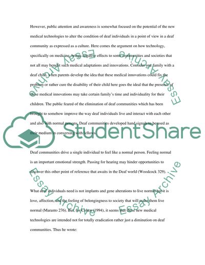 Modern technology for deaf community and deaf culture