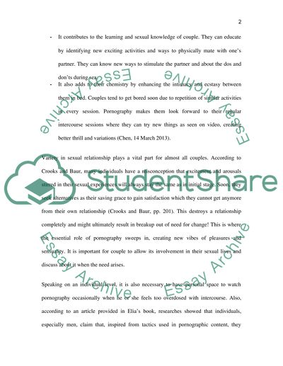 I think that pornography is harmful to a couples relationship