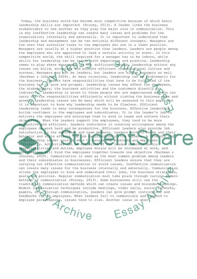 The Phenomenon of Leadership