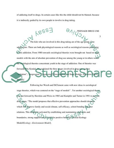 The Issue of Drugs among Teenager