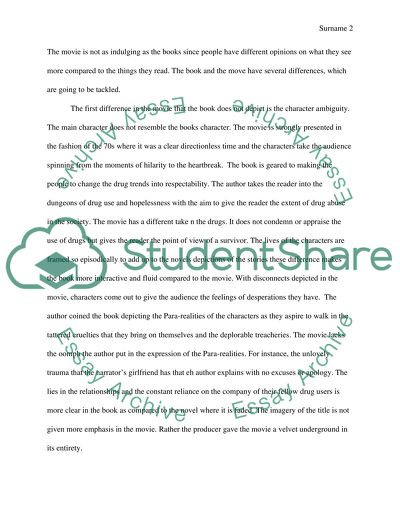 Comparing the novel of jesuss son by Denis Johnson with the movie of jesuss son