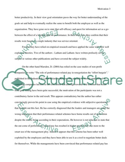 Motivation and Performance Analysis