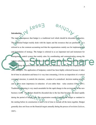 The Traditional Budget Is a Rigid Tool