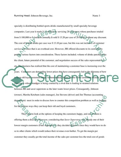 Current Costing and Billing System - Johnson Beverage, Inc