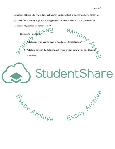 The Woman Warrior: Memoirs of a Girlhood Among Ghosts by Hong Kingston