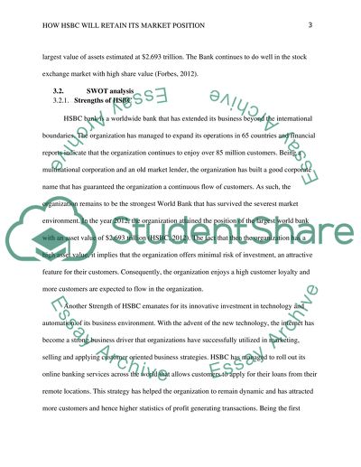 How HSBC Will Retain its Market Position