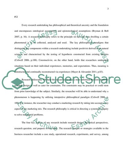 Research this questions