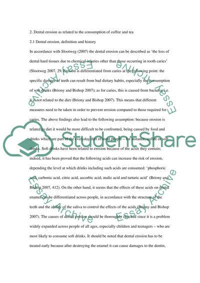 Dental Erosion in the Human Tooth