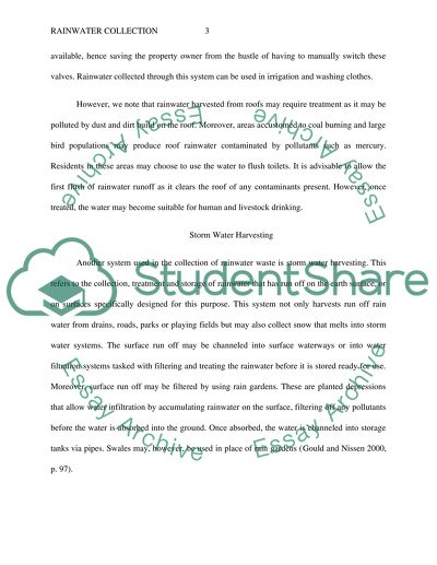 Rainwater Collection and Usage